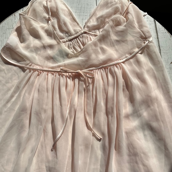 Vintage Lingerie Jon quil by Diane Samandi Baby Pink Teddy w lace detail. Sz L - Picture 6 of 7